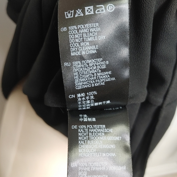 Reiss Black Layered Spaghetti Strap Top Size 4 - Picture 10 of 12